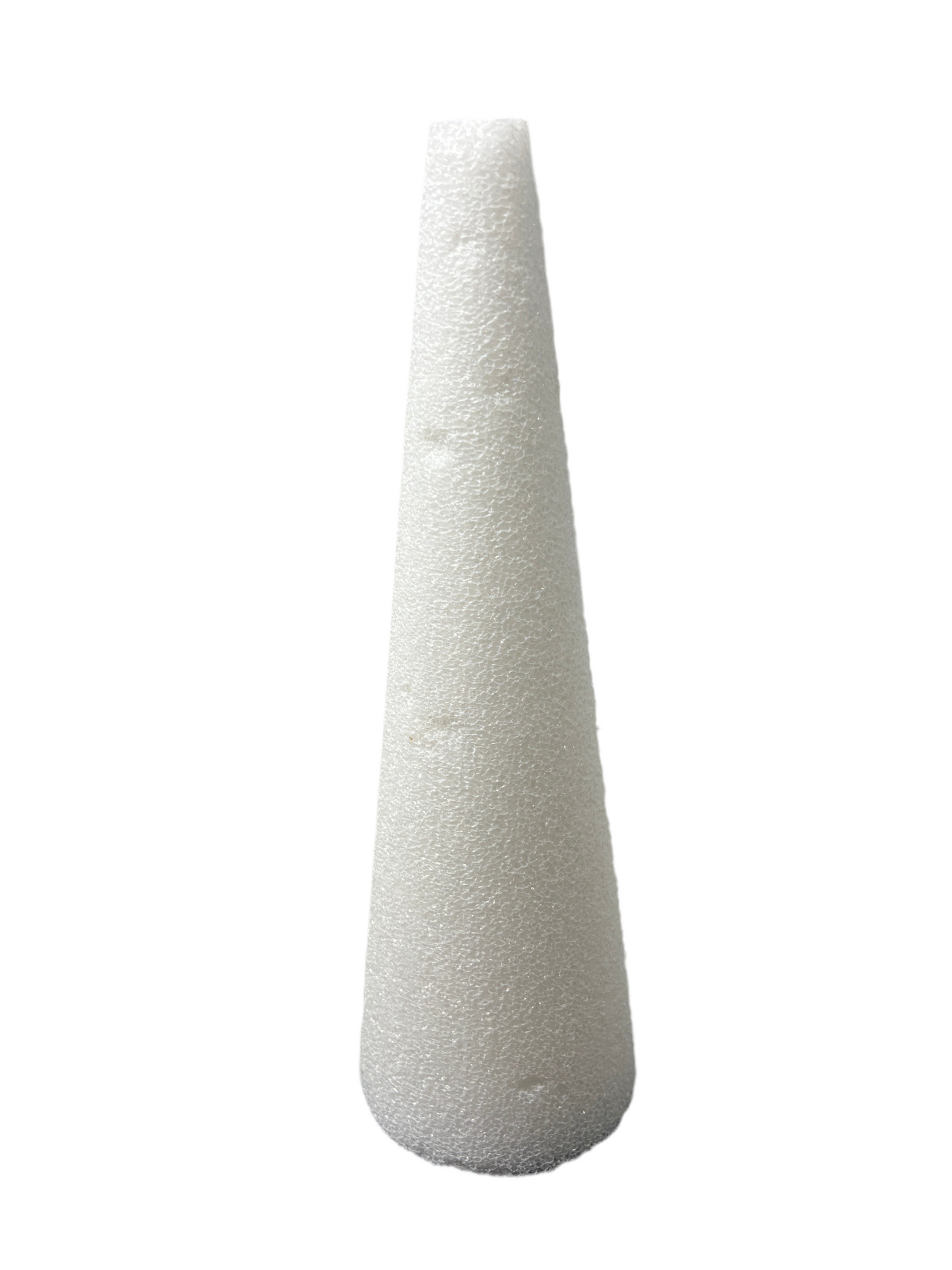 WHITE STYRO CONE 12" X 4"