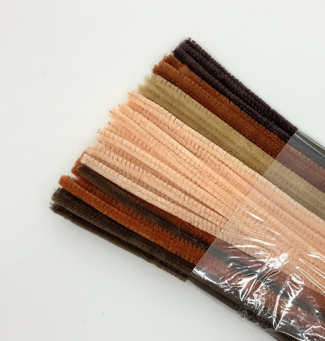 Jumbo Stems Chenille 100pc Multi Cultural  Colors 12 in (930.5)x6mm