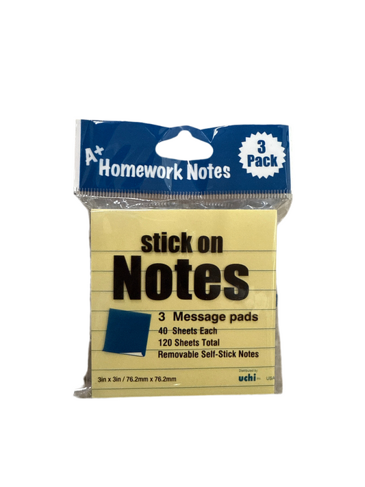 PASTEL RULED NOTES 3X3 12OSH