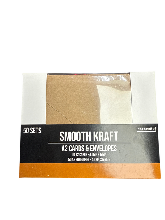 A2 CARDS W/ENVELOPES 4.375"X5.75" 50 SETS