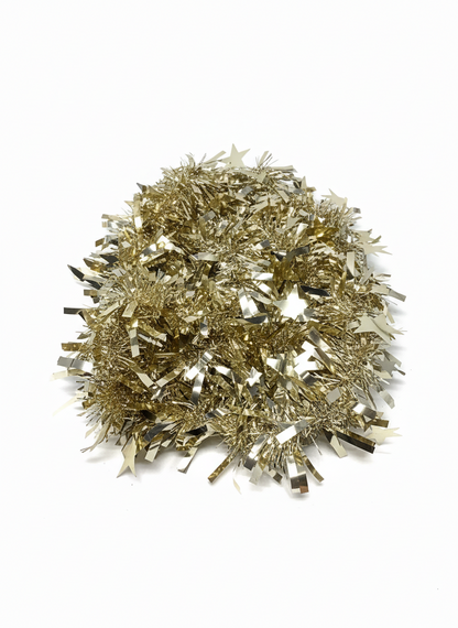 GARLAND THICK CUT W/ STAR 8FT VTG