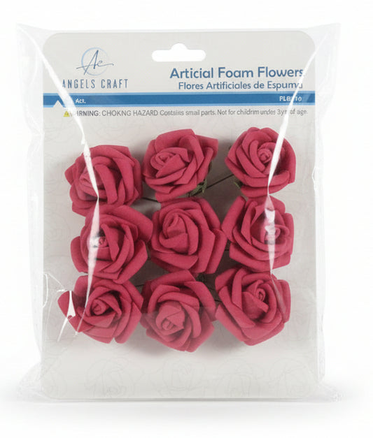 Foam Mini Roses | Fucsia