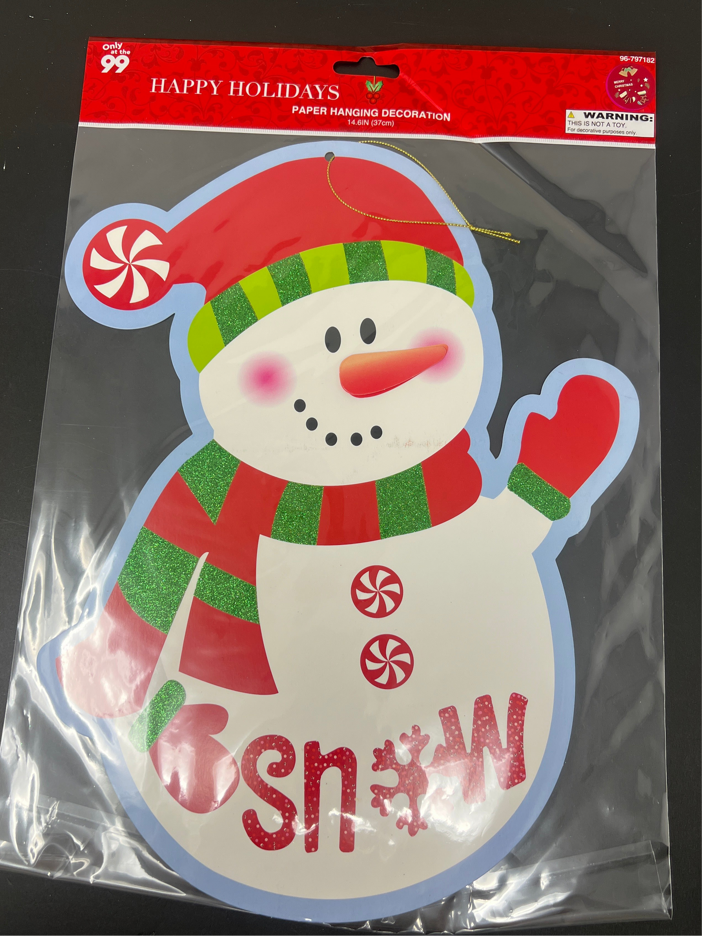CHRISTMAS DECORATION HANGING PAPER
