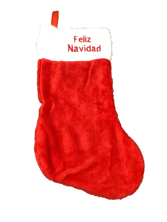 STOCKING PLUSH FELIZ NAVIDAD EMBRO I