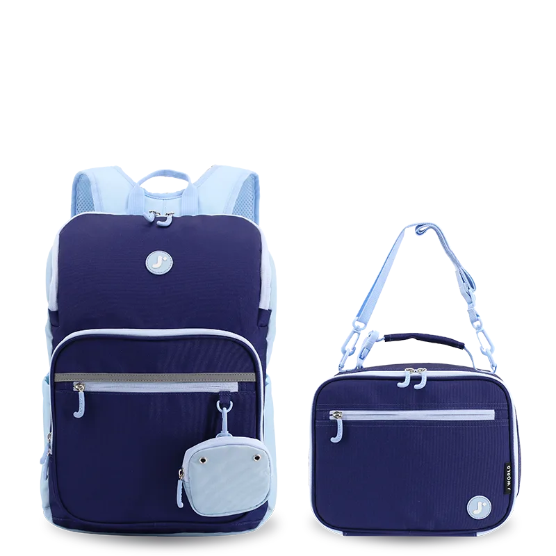 Junior Backpack With Lunch Box For School | Navy