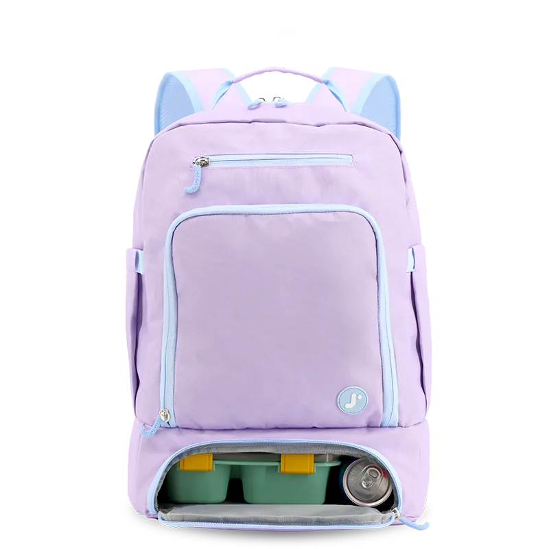 Packmate 2 in 1 Backpack With Built-in Lunch Bag | Purple
