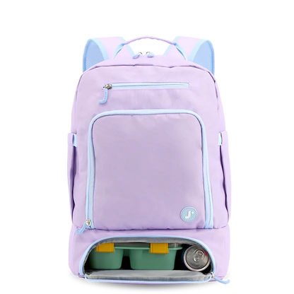 Packmate 2 in 1 Backpack With Built-in Lunch Bag | Purple