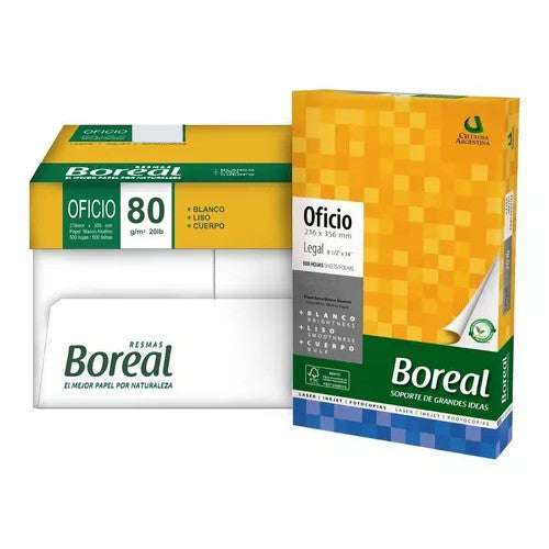 Caja 5 Resma | Papel Copia Blanco | 20lb 8.5" X 14"