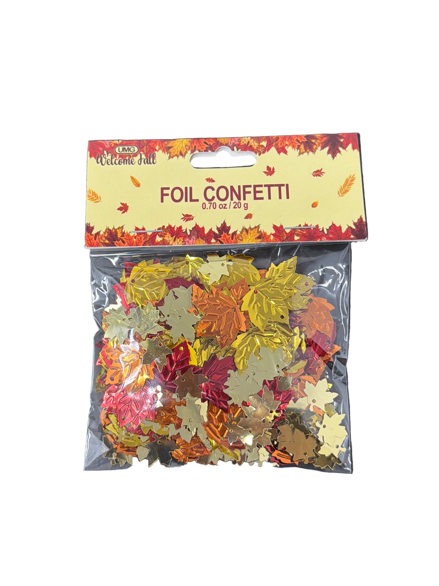 MAPLE LEAF FOIL CONFETTI 20G