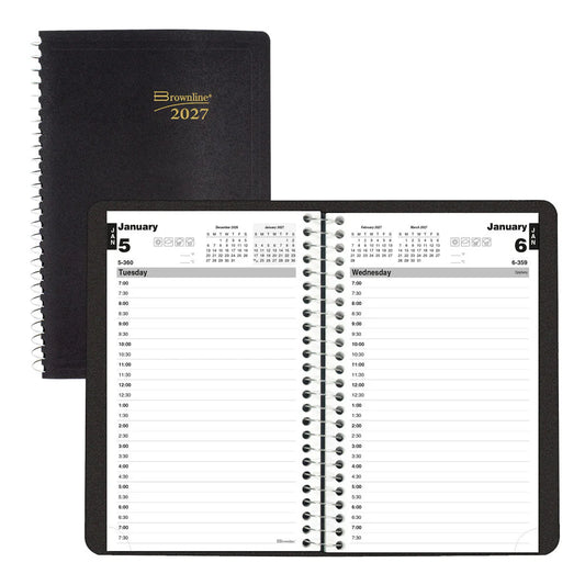 Essential Daily Appointment Book - Black