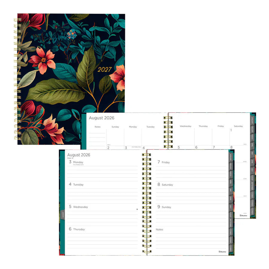 17-Month Weekly/Monthly Planner - Wildflower Glow