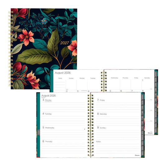 17-Month Weekly/Monthly Planner - Wildflower Glow