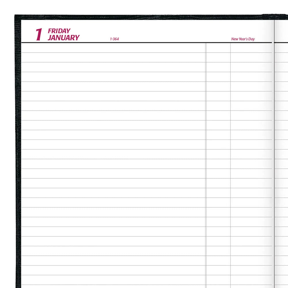 Traditional Daily Planner - Black