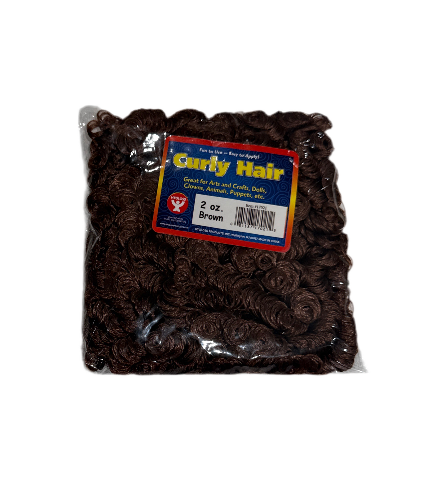 CURLY HAIR - 2 OZ BROWN