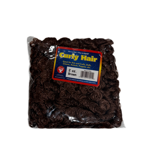 CURLY HAIR - 2 OZ BROWN