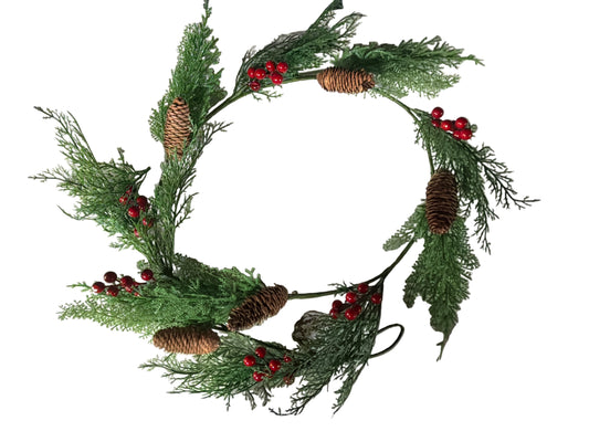 BERRY LEAVES GARLAND 150CM