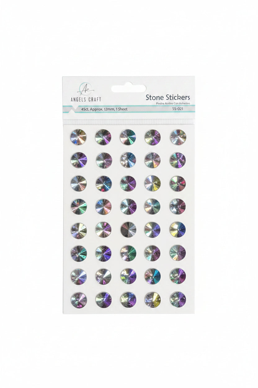 ROUND CUT STONE STICKER 45 PC