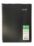 MONTLY PLANNER LARGE BLACK