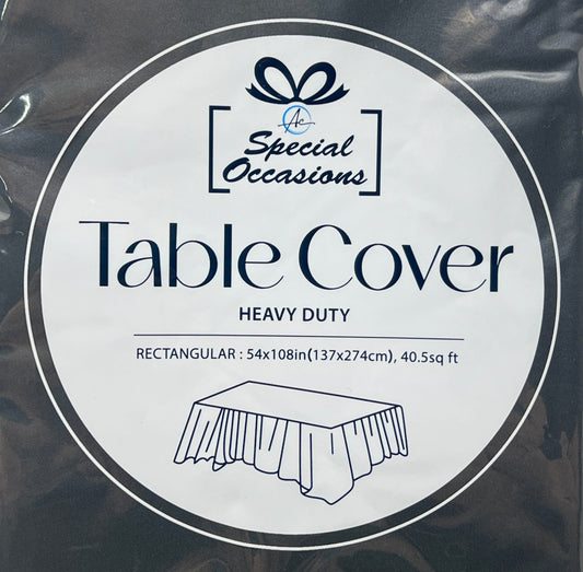 RECTANGLE BLACK TABLE COVER