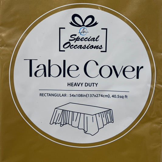 RECTANGLE GOLD TABLE COVER