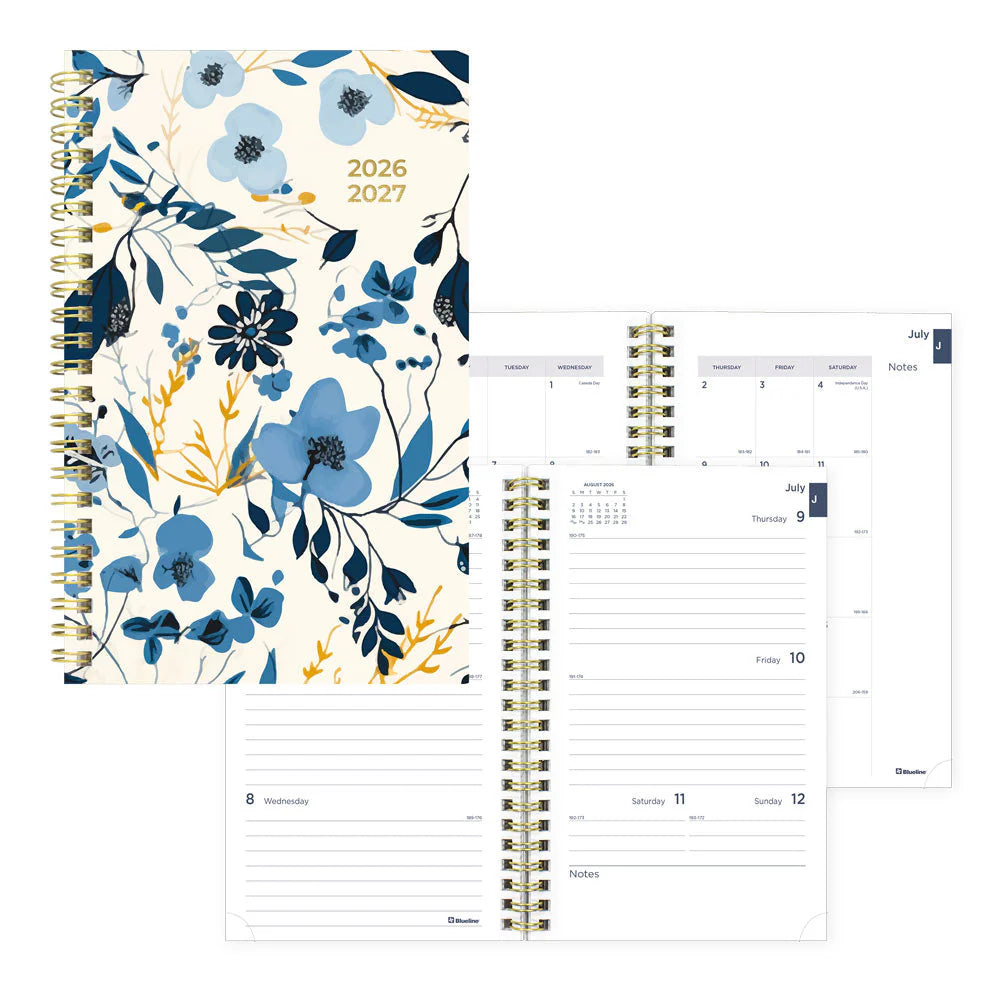 Academic Weekly Planner Blossom Yellow