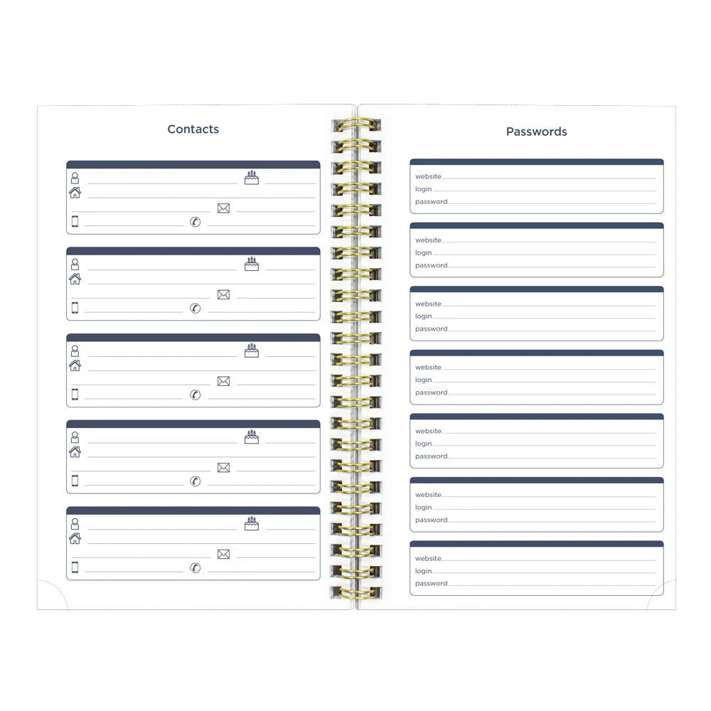 Academic Weekly Planner, Blossom, 2026 - 2027
