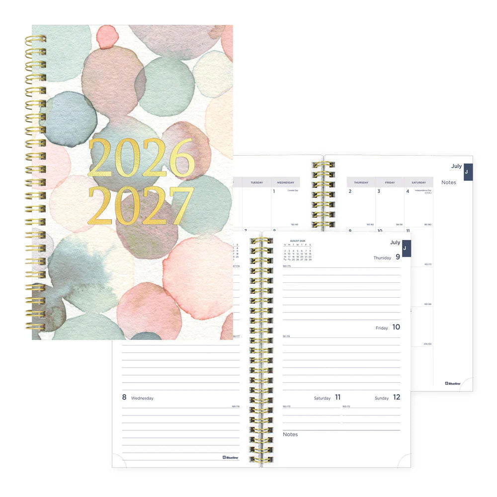 Academic Weekly Planner, Splash, 2026 - 2027