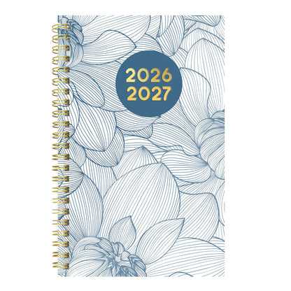 Academic Weekly Planner, Floral, 2026 - 2027