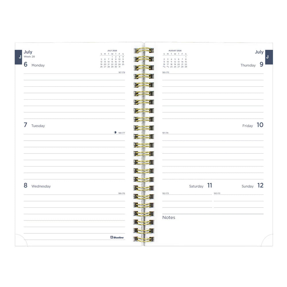 Academic Weekly Planner, Floral, 2026 - 2027