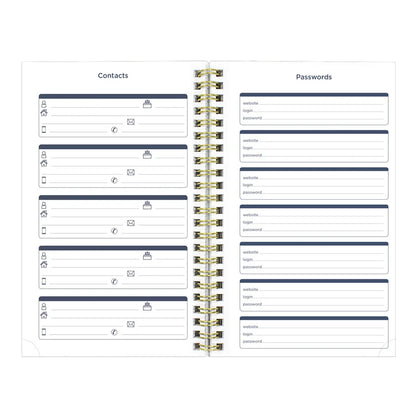 Academic Weekly Planner, Floral, 2026 - 2027
