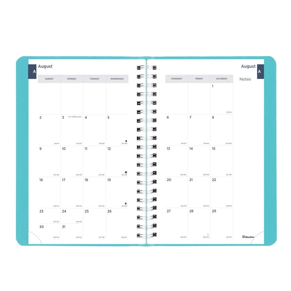 Academic Daily Planner Fashion Blue