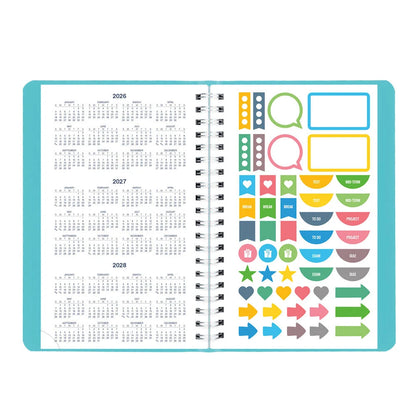 Academic Daily Planner Fashion Blue