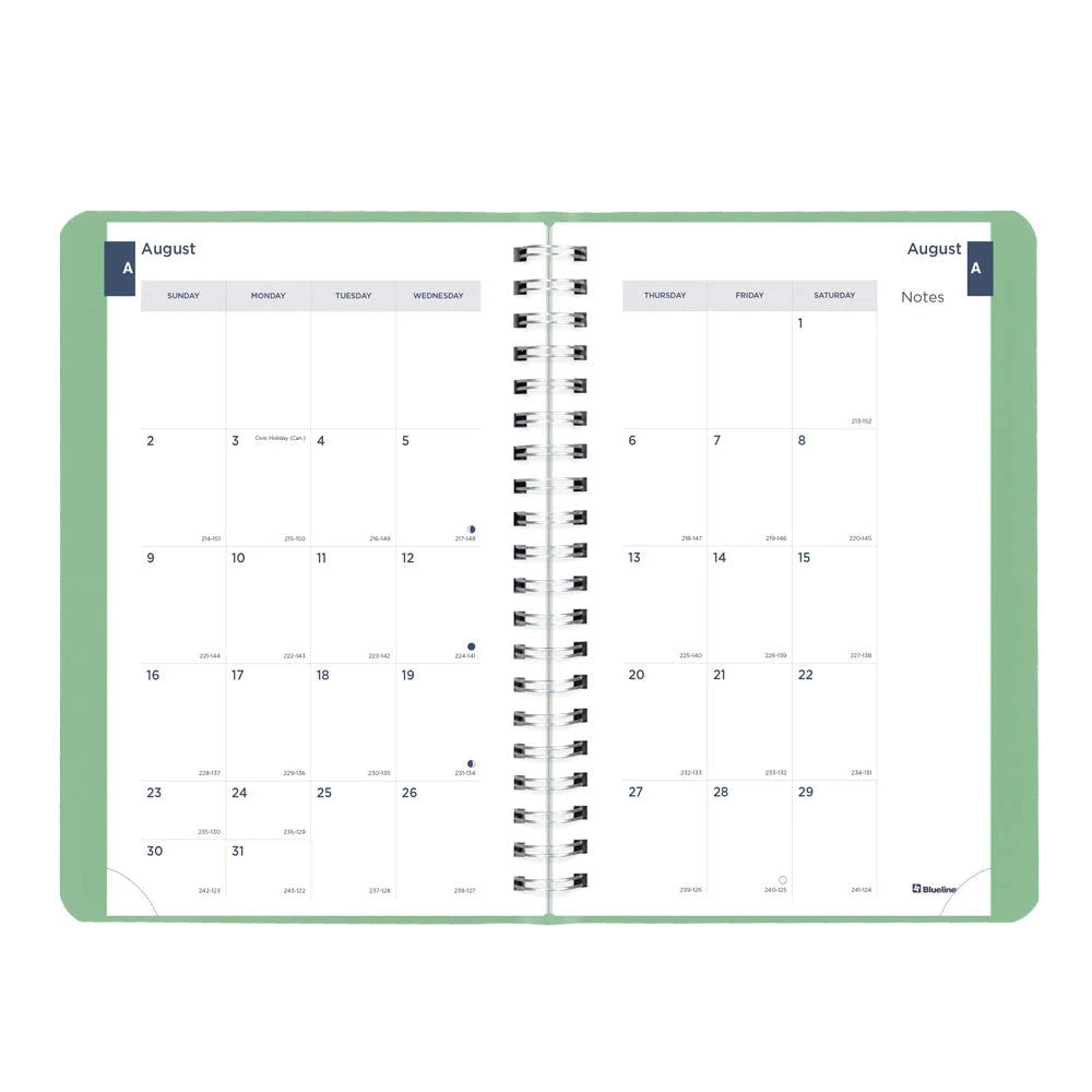 Academic Daily Planner Fashion Green