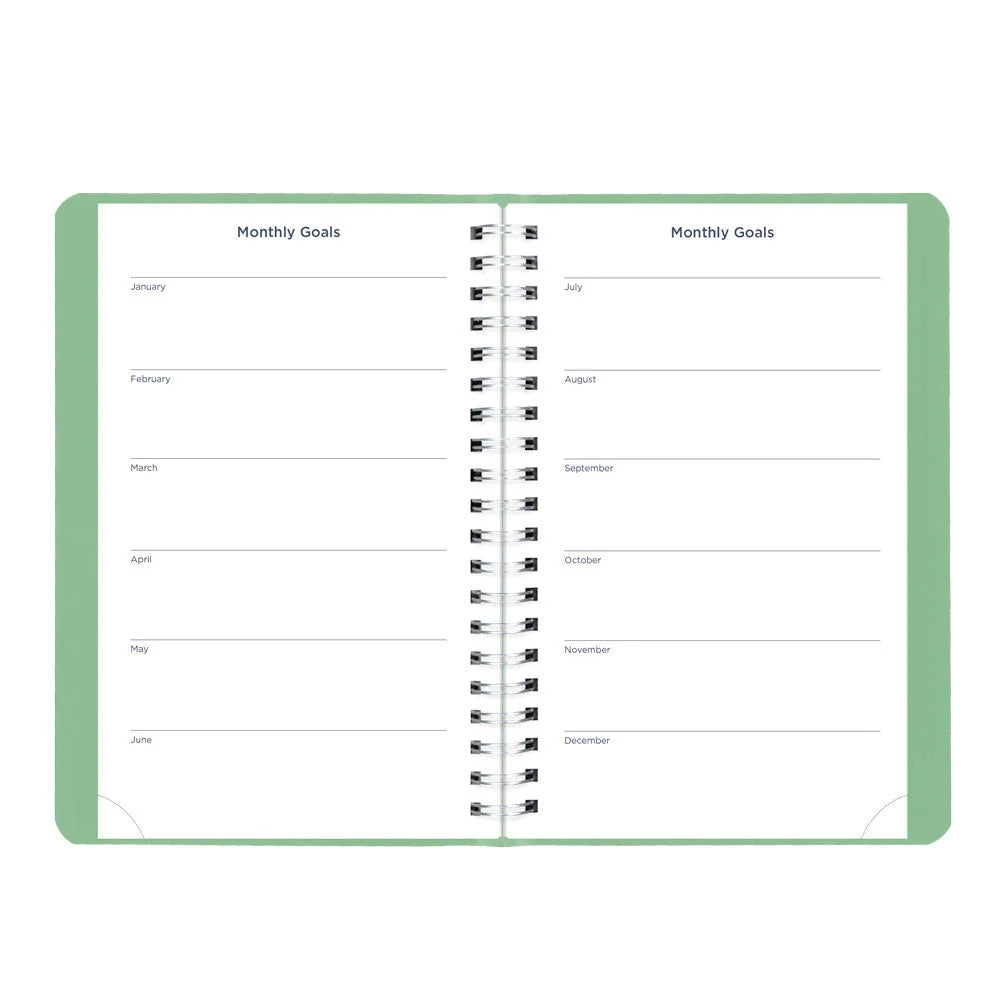 Academic Daily Planner Fashion Green
