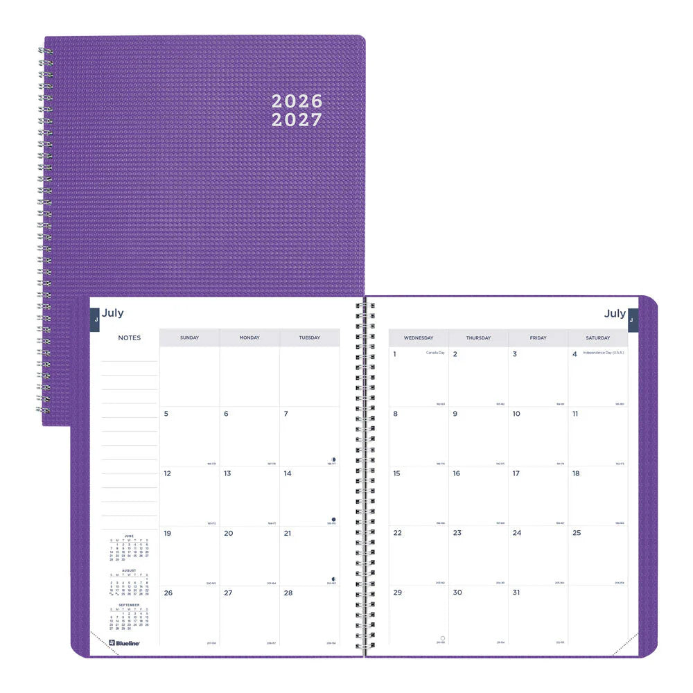 Academic Monthly Planner DuraFlex Purple