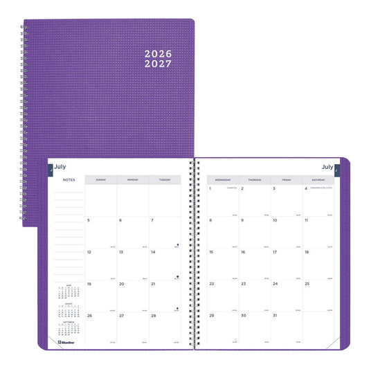 Academic Monthly Planner DuraFlex Purple