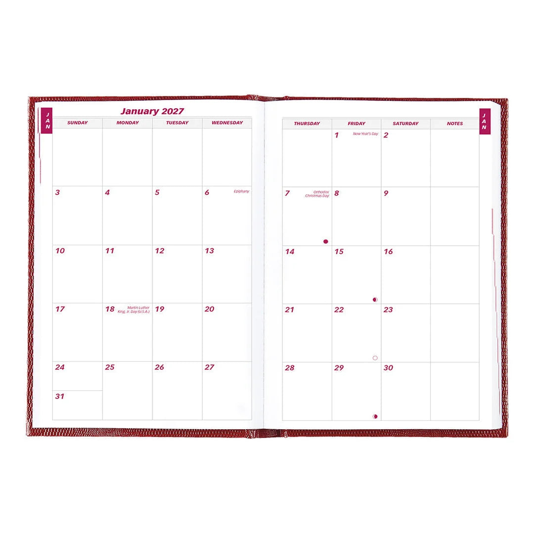 Daily Planner Medium Durabook Red