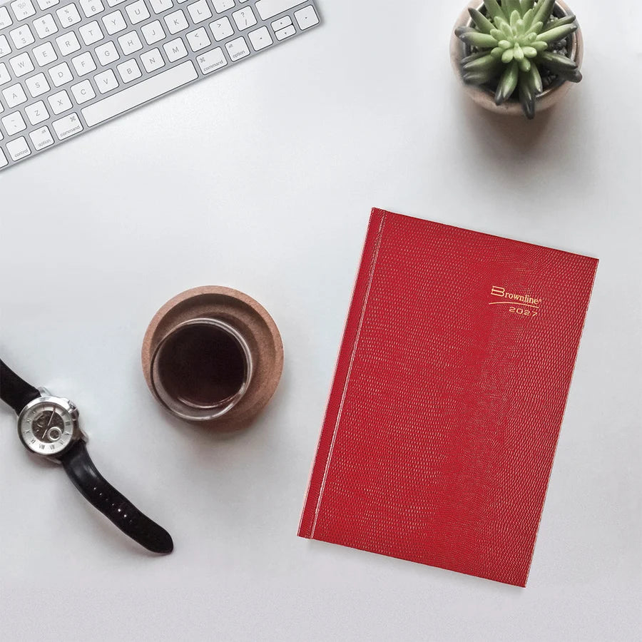 Daily Planner Medium Durabook Red