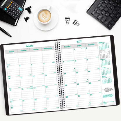 14-Month EcoLogix Monthly Planner - Black