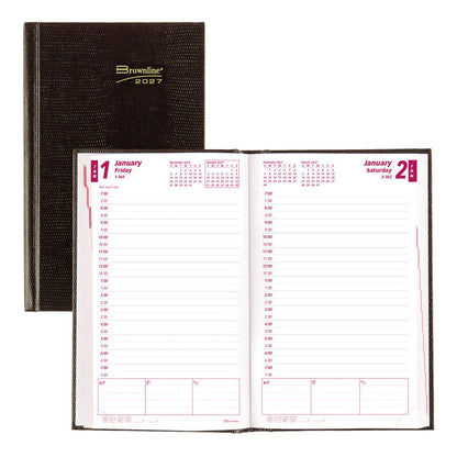 Traditional Daily Appointment Planner - Black - JA Riollano