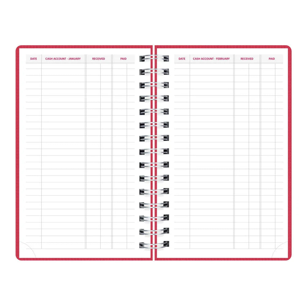 DuraFlex Daily Appointment Planner - Raspberry