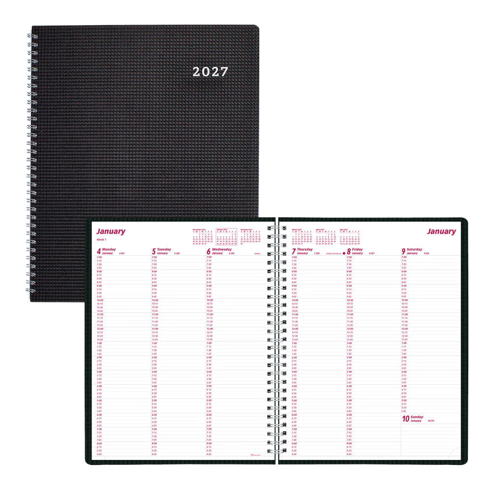 DuraFlex Weekly Appointment Planner - Black