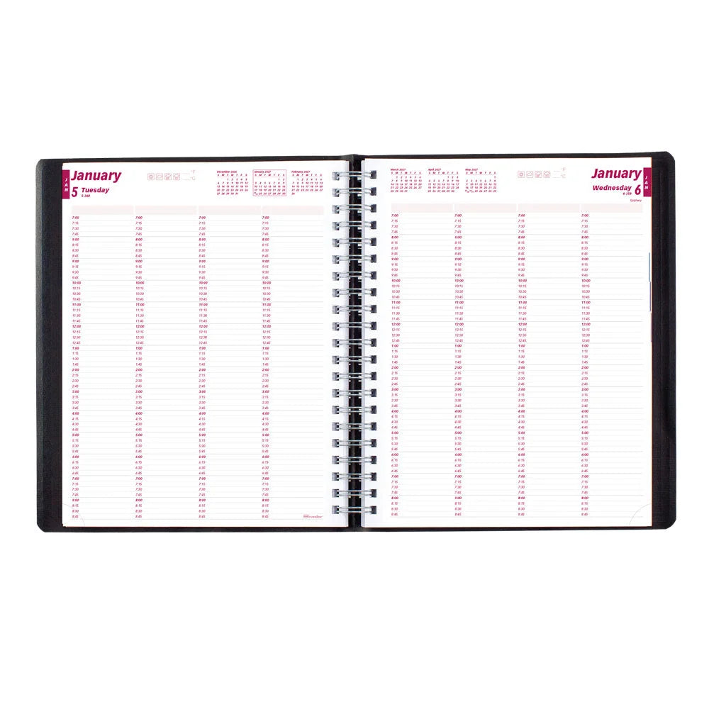Essential 4-Person Appointment Book - Black