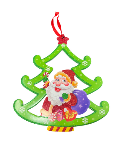 PLAQUE SANTA/SNOWMAN