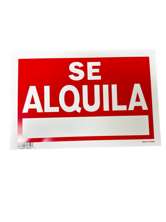 CA ROTULO 8X12 "SE ALQUILA"