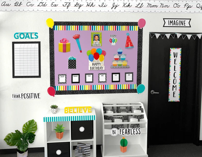 HAPPY BIRTHDAY MINI BULLETIN BOARD 23PCS