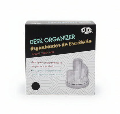 Organizador de Escritorio Redondo | Desk Organizer Round  | Clear