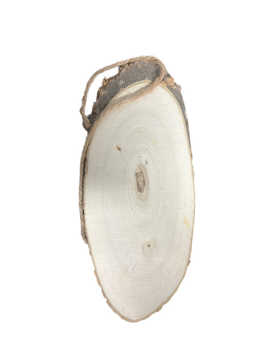 WOOD OVAL PLAQUE 9.25IN