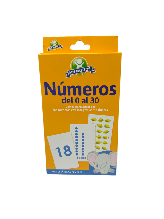 NUMEROS DEL 0-30 FLASH CARDS