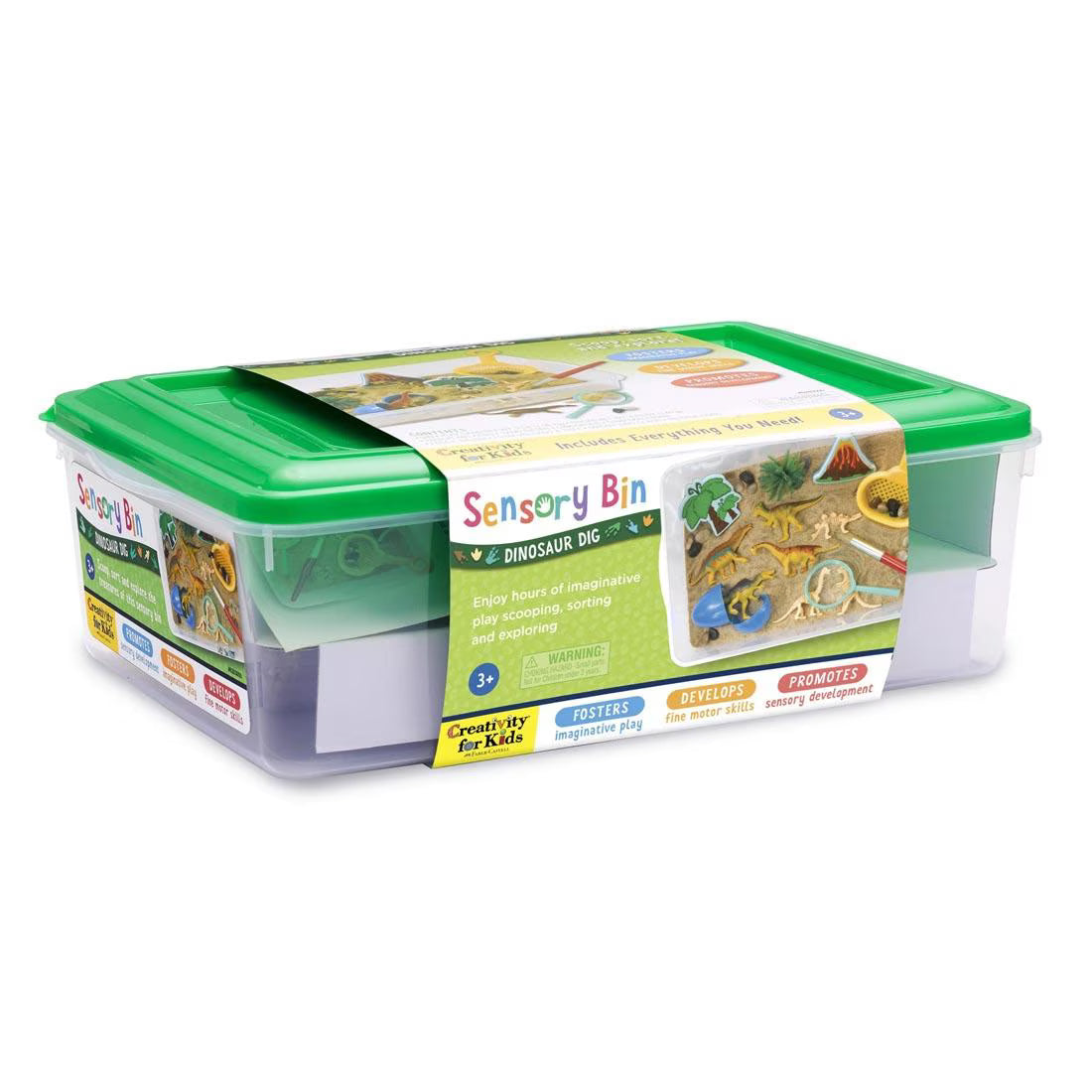 Sensory Bin Dinosaur Dig
